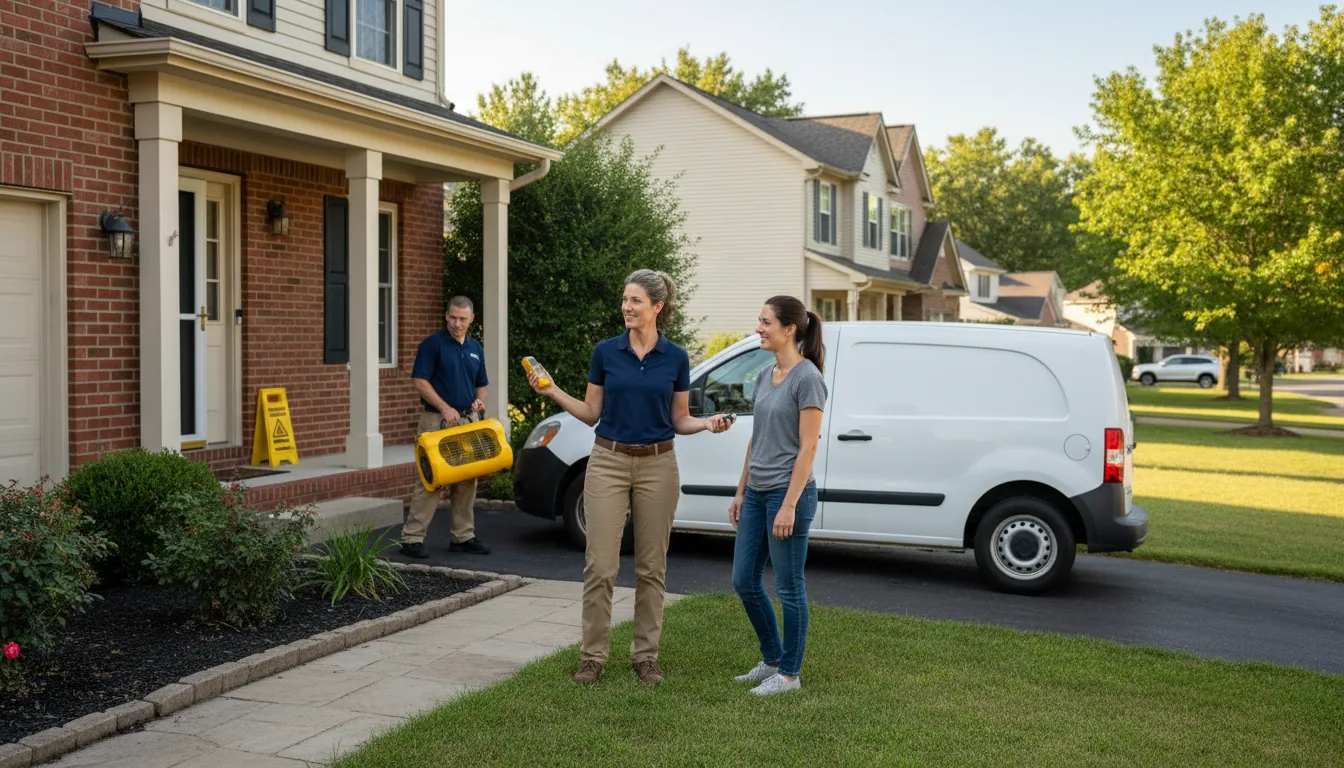 Water restoration image for Dehumidification And Cleanup Services in Pinson, AL